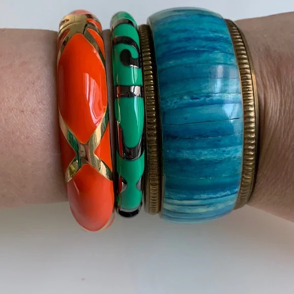 Three Colorful Bangles - Picture 1 of 8